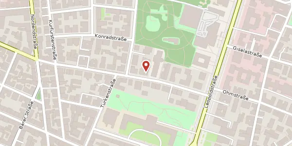 Karte der Umgebung von Georgenstr. 20, 80799 München