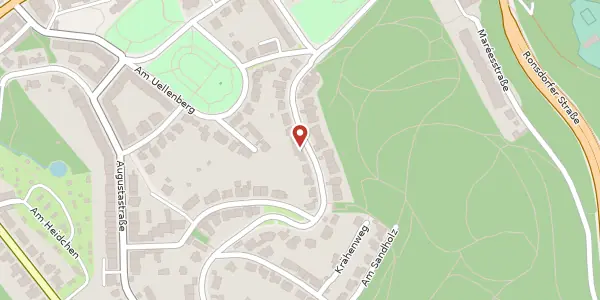 Karte der Umgebung von Kronprinzenallee 88, 42119 Wuppertal