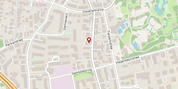 Karte der Umgebung von Basselweg 92, 22527 Hamburg