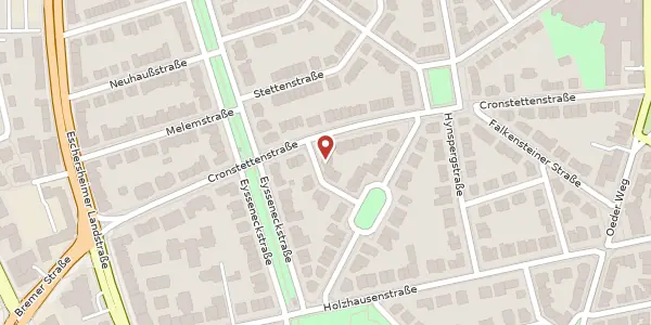 Karte der Umgebung von Aystettstr. 8, 60322 Frankfurt