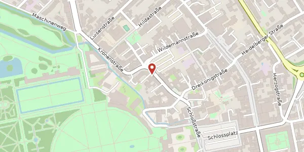 Karte der Umgebung von Hebelstraße 13, 68723 Schwetzingen