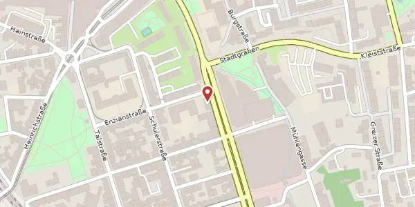 Karte der Umgebung von Enzianstraße 1, 07545 Gera