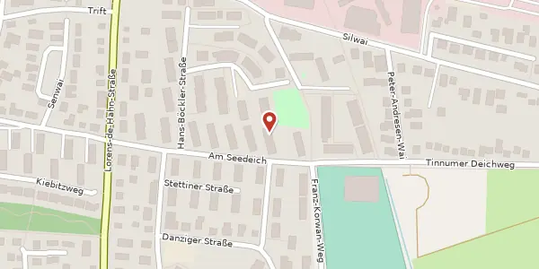 Karte der Umgebung von Am Seedeich 31 b, 25980 Sylt-Ost