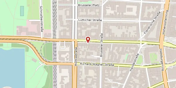 Karte der Umgebung von Aachener Straße 45, 50674 Köln