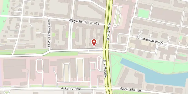 Karte der Umgebung von Hohenzollernring 96, 13585 Berlin