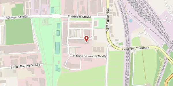 Karte der Umgebung von Edmund-von-Lippmann-Straße 9, 06112 Halle (Saale)