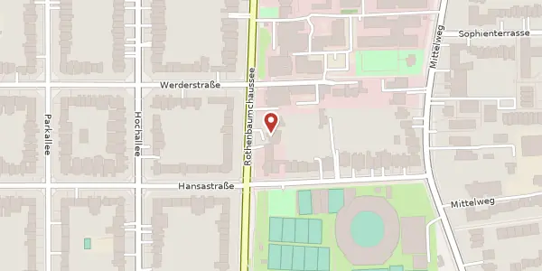 Karte der Umgebung von Rothenbaumchaussee 116, 20149 Hamburg