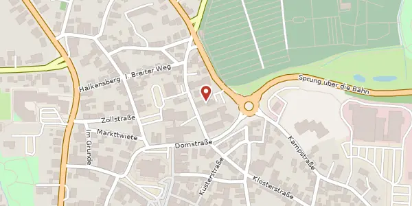 Karte der Umgebung von Bütjestraße 6, 25704 Meldorf