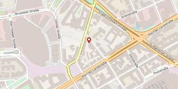 Karte der Umgebung von Ludwigstr. 39, 60327 Frankfurt