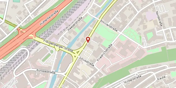 Karte der Umgebung von Sandstr. 50, 57072 Siegen