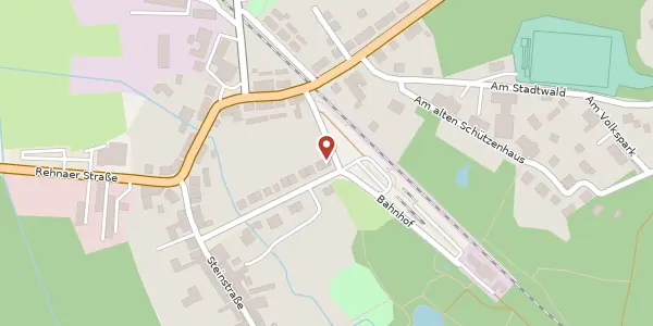 Karte der Umgebung von Bahnhofstraße 21, 19205 Gadebusch