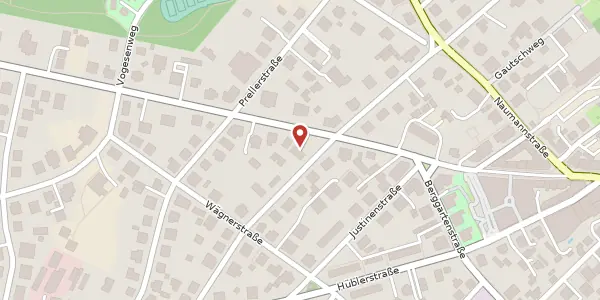 Karte der Umgebung von Loschwitzer Straße 42, 01309 Dresden