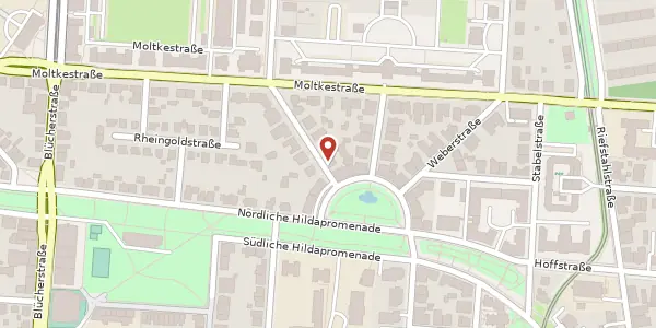 Karte der Umgebung von Mozartstraße 11, 76133 Karlsruhe