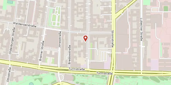 Karte der Umgebung von Wilhelmshavener Straße 67, 10551 Berlin
