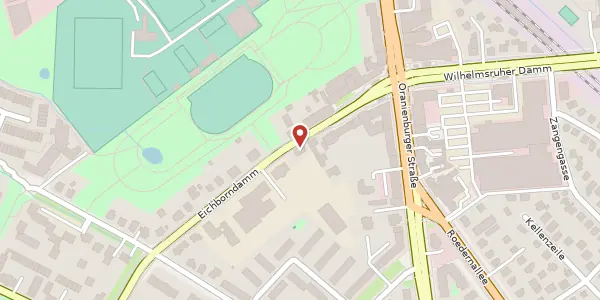 Karte der Umgebung von Eichborndamm 286, 13437 Berlin