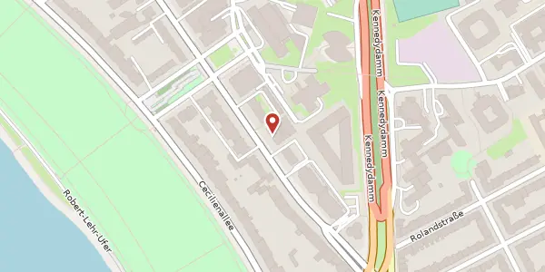 Karte der Umgebung von Kaiserswerther Str. 135, 40474 Düsseldorf
