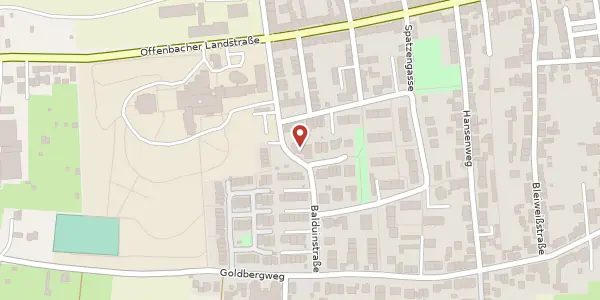 Karte der Umgebung von Balduinstr. 65, 60599 Frankfurt