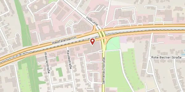 Karte der Umgebung von Westfalendamm 87, 44141 Dortmund