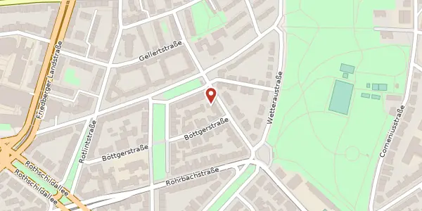 Karte der Umgebung von Hartmann-Ibach-Straße 105, 60389 Frankfurt