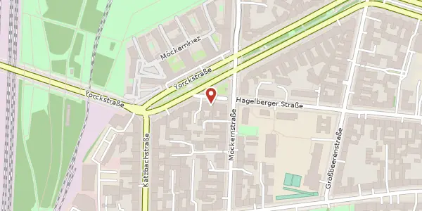 Karte der Umgebung von Yorckstraße 64, 10965 Berlin