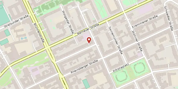 Karte der Umgebung von Schönholzer Straße 12, 10115 Berlin