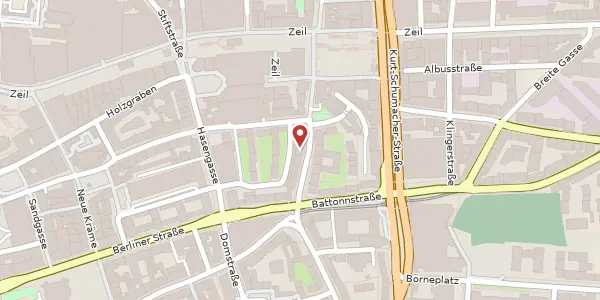 Karte der Umgebung von Fahrgasse 91, 60311 Frankfurt