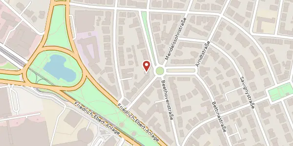 Karte der Umgebung von Beethovenstr. 9, 60325 Frankfurt