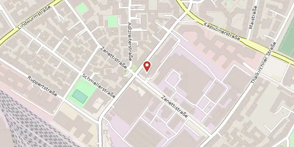 Karte der Umgebung von Zenettistr. 20, 80337 München