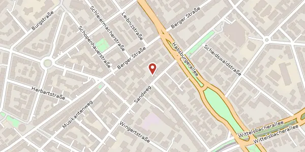 Karte der Umgebung von Sandweg 139, 60316 Frankfurt