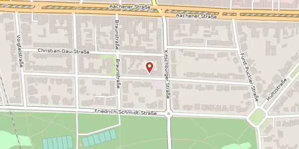 Karte der Umgebung von Wiethasestr. 36, 50933 Köln