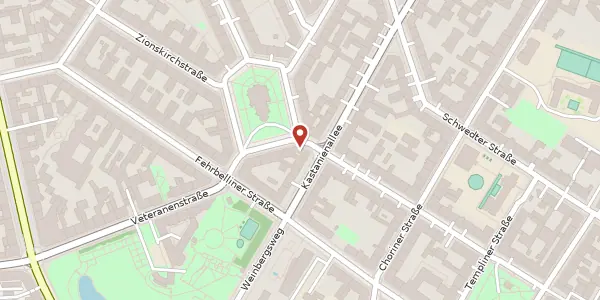 Karte der Umgebung von Zionskirchstraße 42, 10119 Berlin