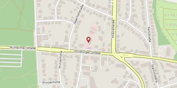 Karte der Umgebung von Duisburger Str. 466, 45478 Mülheim an der Ruhr