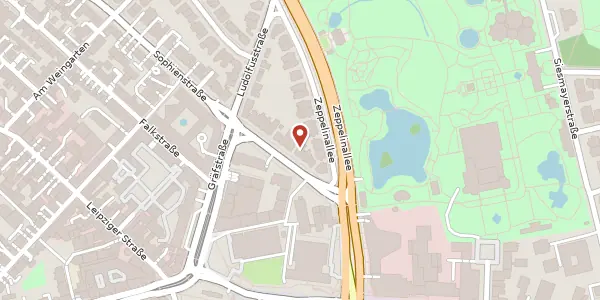 Karte der Umgebung von Sophienstraße 8, 60487 Frankfurt