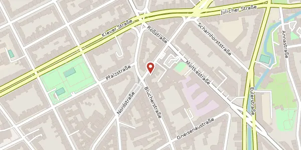 Karte der Umgebung von Münsterstr. 3, 40477 Düsseldorf
