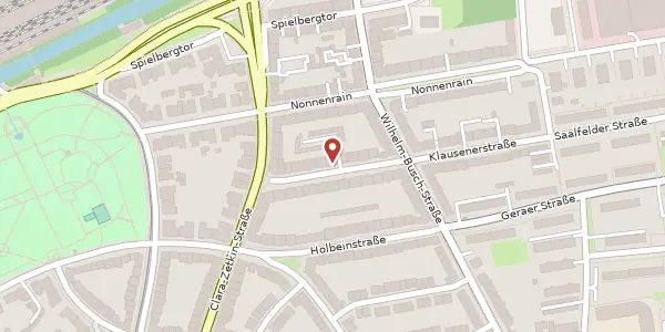 Karte der Umgebung von Klausenerstraße 5, 99099 Erfurt