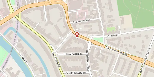 Karte der Umgebung von Barmbeker Straße 177, 22299 Hamburg
