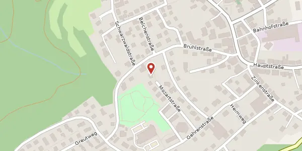 Karte der Umgebung von Mozartstraße 2, 78559 Gosheim