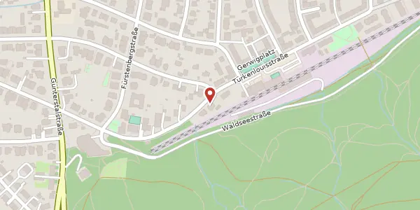 Karte der Umgebung von Türkenlouisstraße 10, 79102 Freiburg im Breisgau