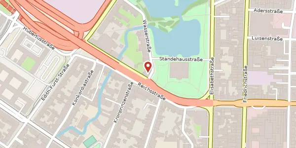 Karte der Umgebung von Wasserstr. 14, 40213 Düsseldorf