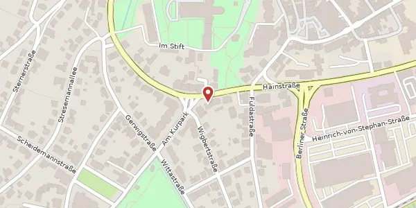 Karte der Umgebung von Eichhofstraße 8, 36251 Bad Hersfeld