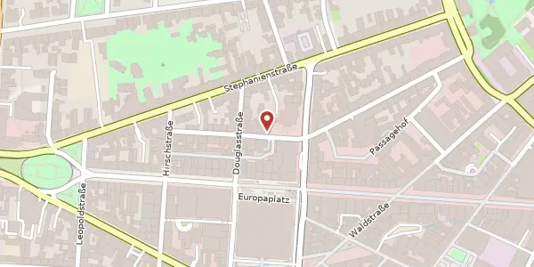 Karte der Umgebung von Akademiestr. 38-40, 76133 Karlsruhe