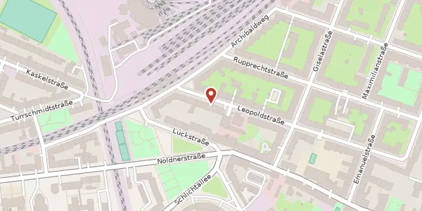 Karte der Umgebung von Leopoldstraße 3a, 10317 Berlin