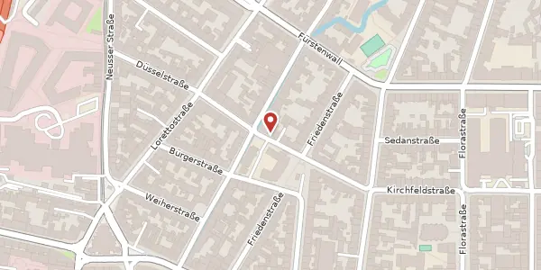 Karte der Umgebung von Düsselstr. 52, 40219 Düsseldorf