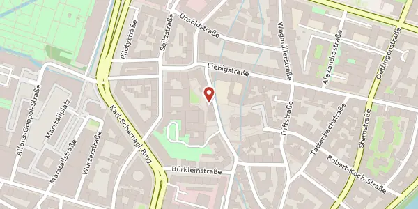 Karte der Umgebung von St.-Anna-Str. 27, 80538 München
