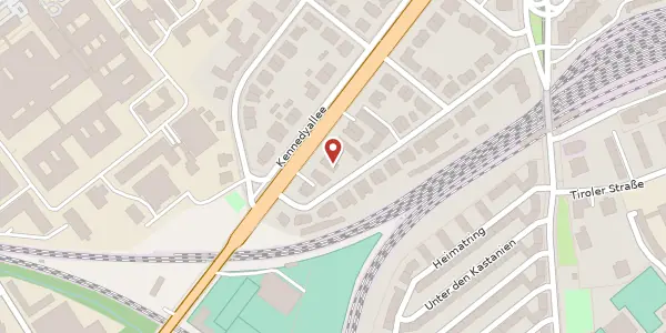 Karte der Umgebung von Kennedyallee 119 a, 60596 Frankfurt