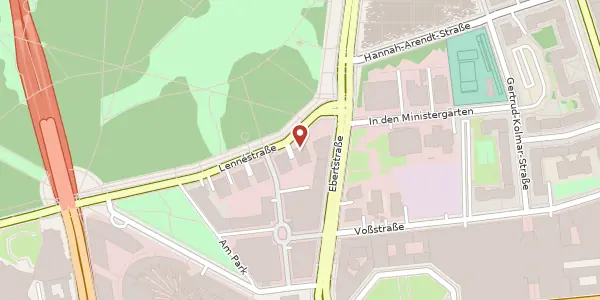 Karte der Umgebung von Lennéstraße 3, 10785 Berlin