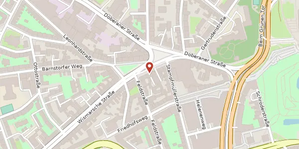 Karte der Umgebung von Wismarsche Straße 5, 18057 Rostock