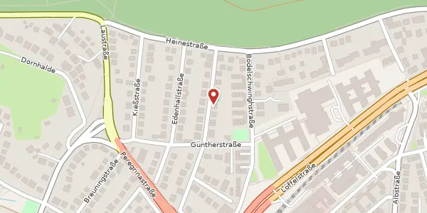 Karte der Umgebung von Johannes-Krämer-Straße 66, 70597 Stuttgart