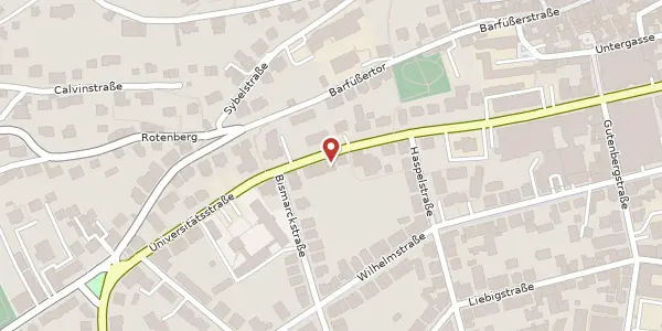 Karte der Umgebung von Universitätsstraße 36, 35037 Marburg