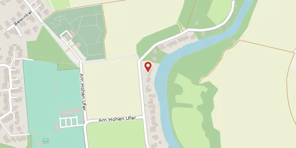 Karte der Umgebung von Am Hohen Ufer 11, 48167 Münster